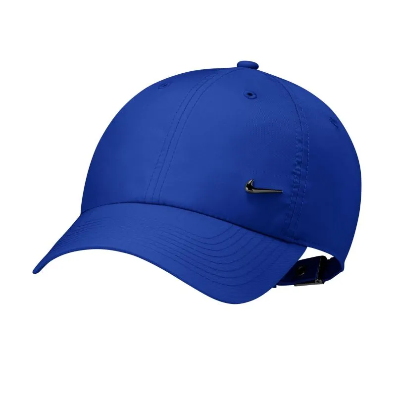 Nike Dri-Fit Club Unstructured Metal Swoosh - old royal/metallic black Nike Dri-Fit Club Unstructured Metal Swoosh - old royal/metallic black