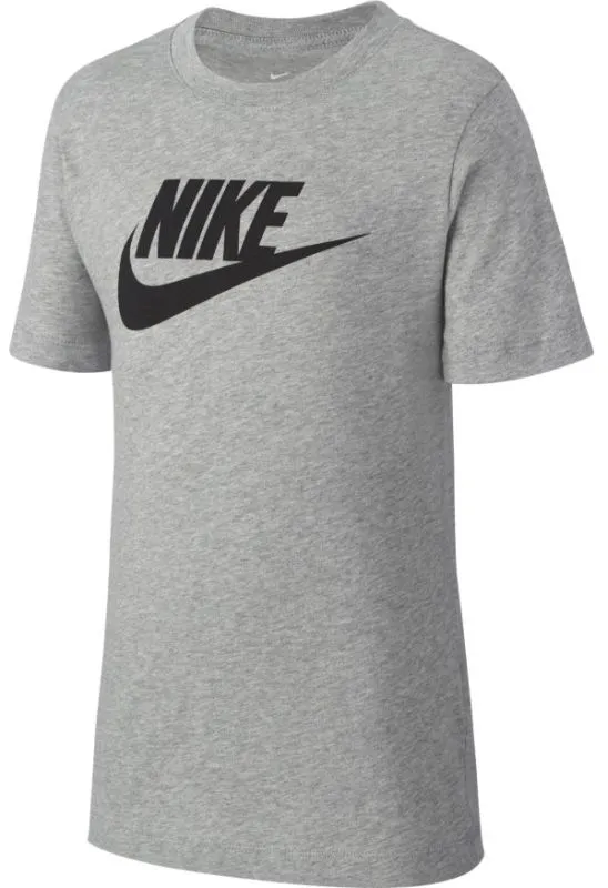 Nike Swoosh Tee Futura Icon TD - dark grey heather/black