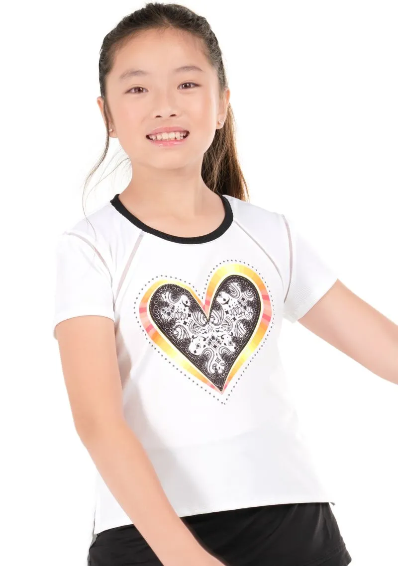 Lucky in Love Paisley In Love Short Sleeve - white