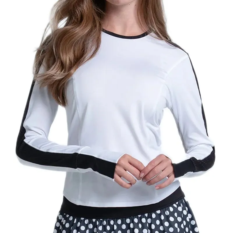 Lucky in Love Double Play Long Sleeve - white/black