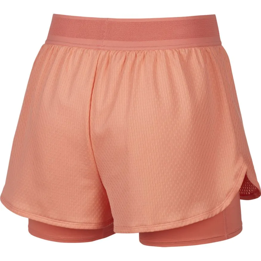 Nike Court W Dry Flex Elevated Essential Short - sunblush/white