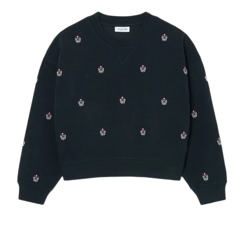 Lacoste Oversized Embroidery Accent Piqué - dark green Lacoste Oversized Embroidery Accent Piqué - dark green