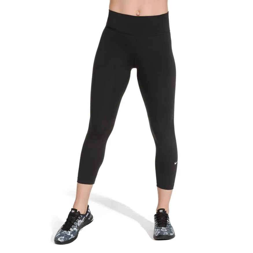 Nike One Tight Crop W - black/white
