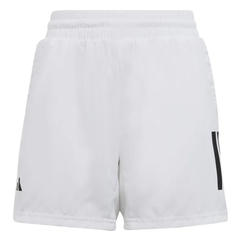 Adidas Boys Club Tennis 3-Stripes Shorts - white