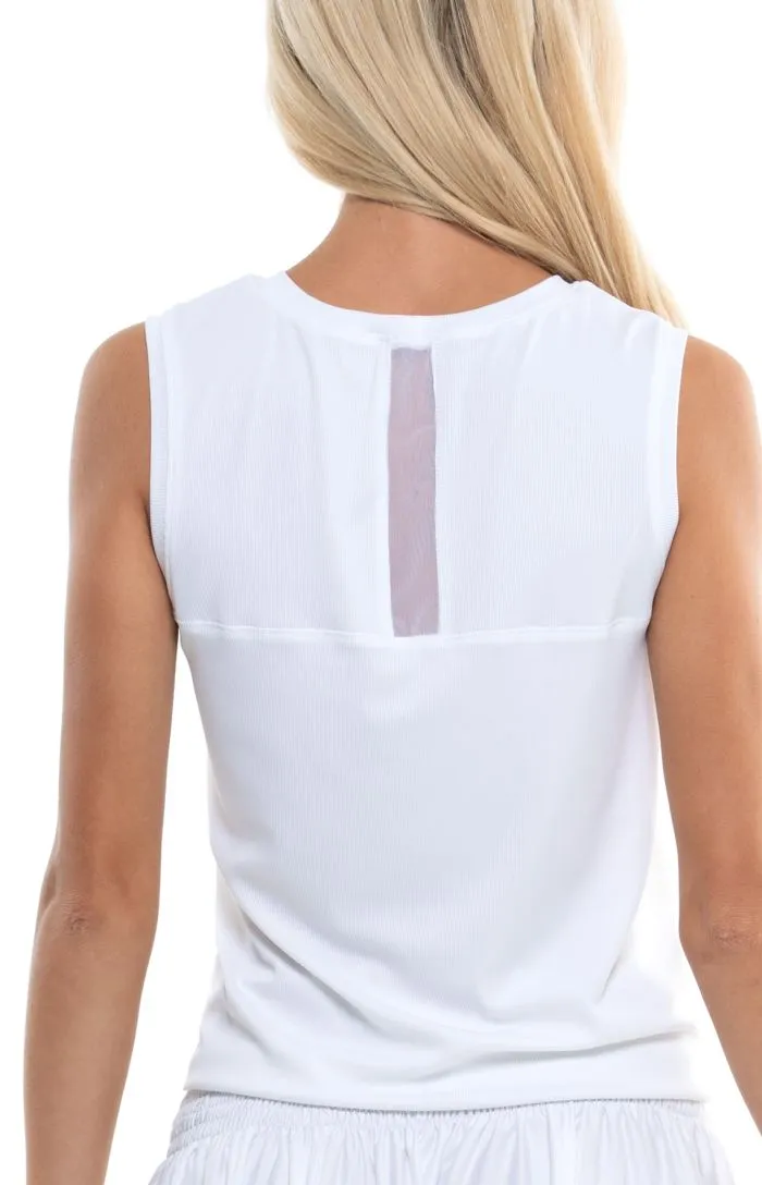 lucky-in-love-core-twist-front-tank-women-white-3 Lucky in Love Core Twist Front Tank Women - white