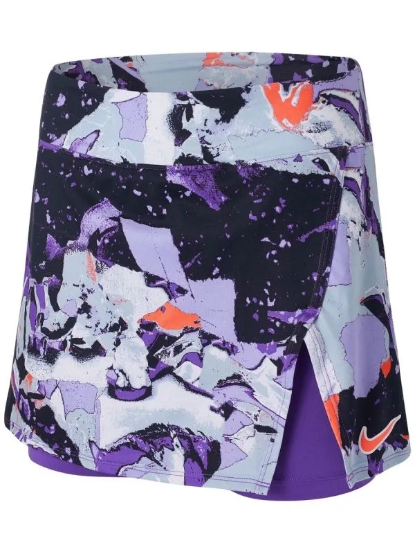 Nike Court Victory Printed Tennis Skirt W - wild berry/bright mango Nike Court Victory Printed Tennis Skirt W - wild berry/bright mango