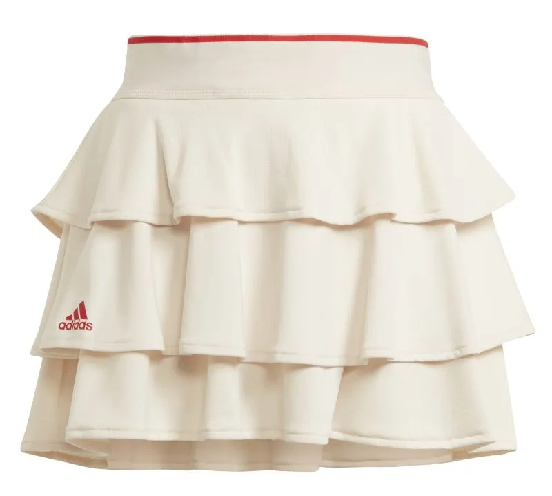 Adidas Pop Up Skirt G - wonder white/vivid red