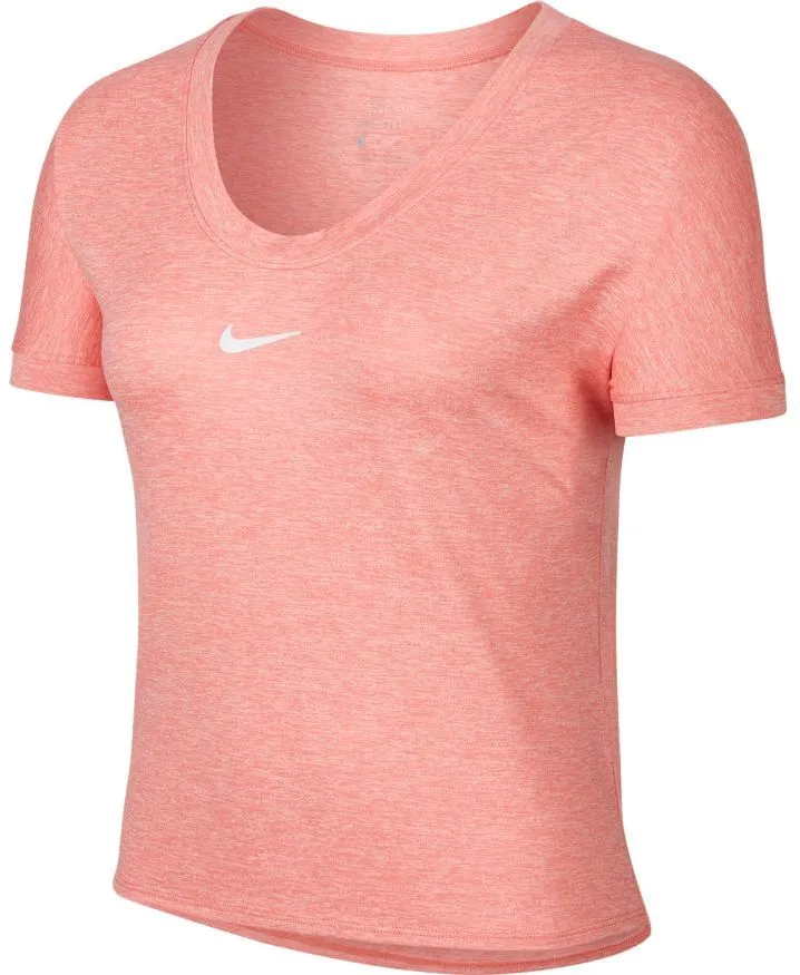Nike Court Dry Elevated Essential Top - sunblush/white