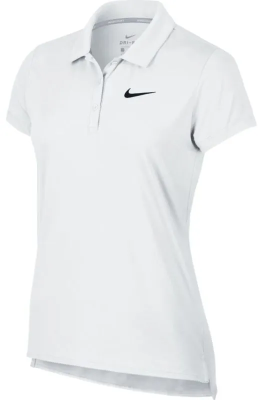 Nike Court Polo SS Pure W - white/black