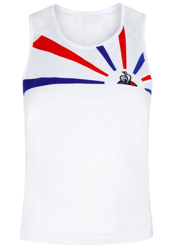 Le Coq Sportif TENNIS Debardeur 20 N.O. W - white/cobalt/red