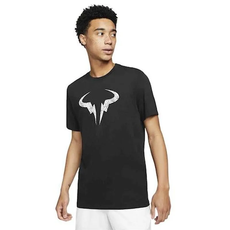 Nike Court Dri-Fit Tee Rafa Clay - black/grey