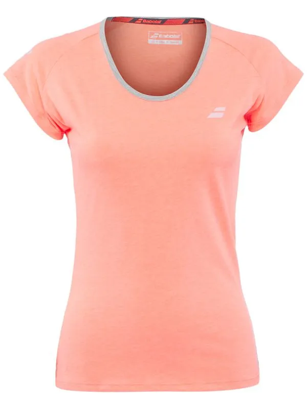 Babolat Core Babolat Tee Women - fluo strike/heather