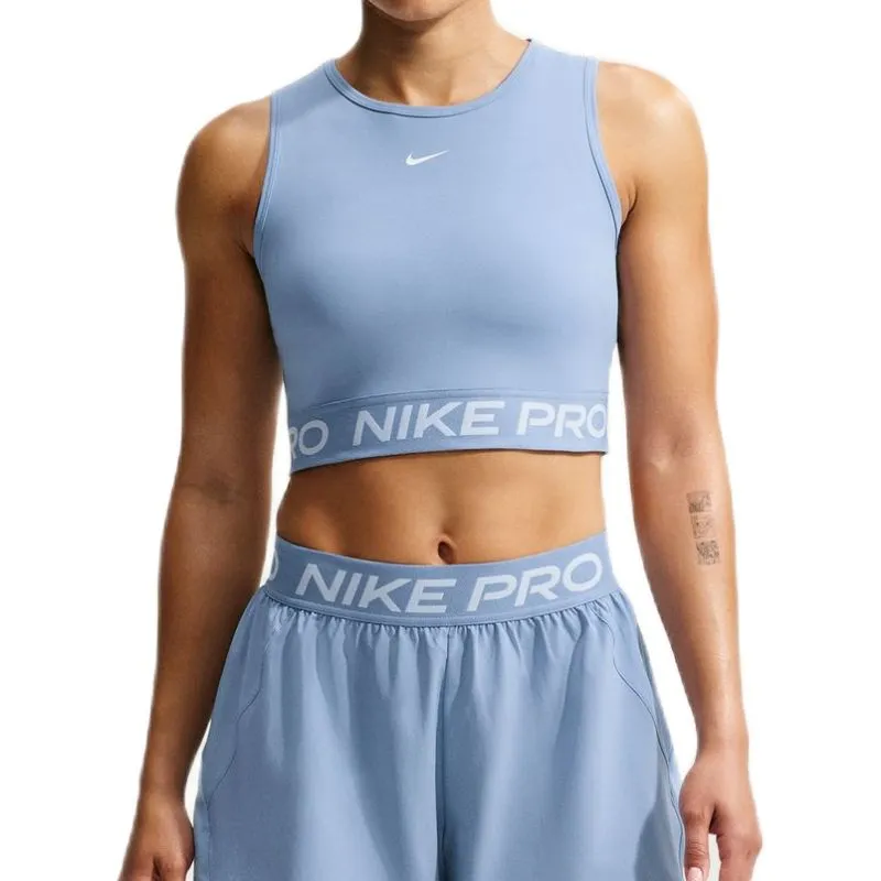 Nike Pro Dri-Fit Cropped - work blue/white