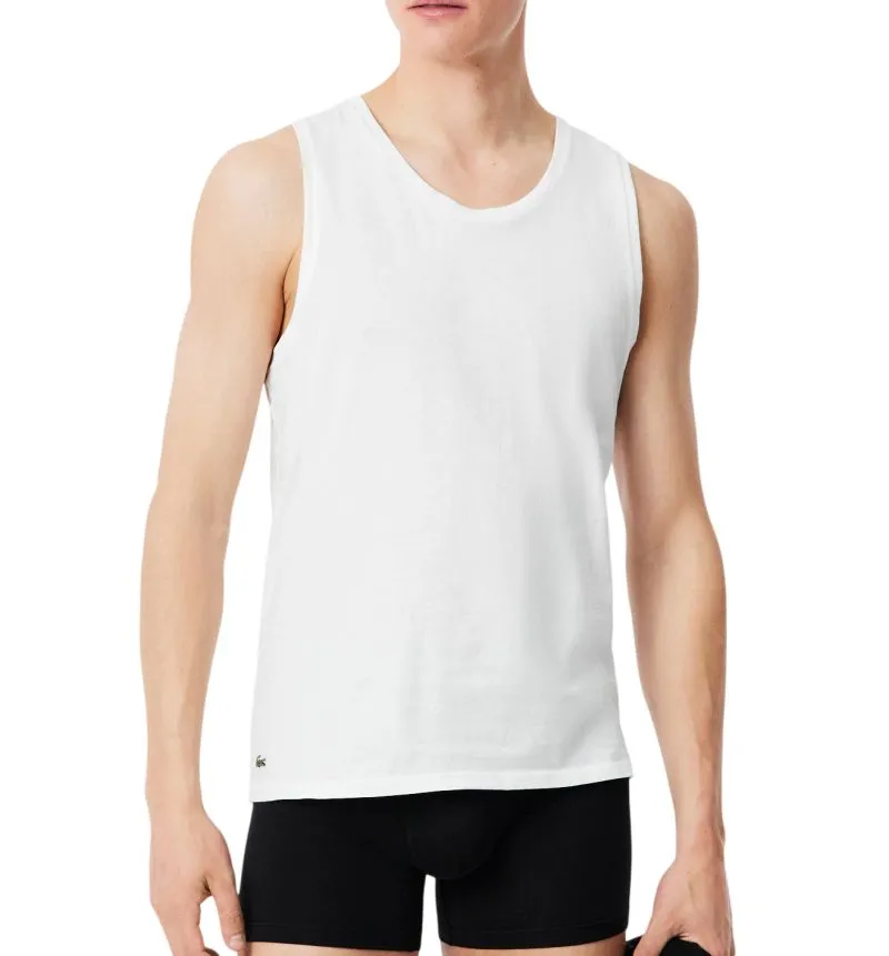 Lacoste Cotton Undershirts 3-Pack - white