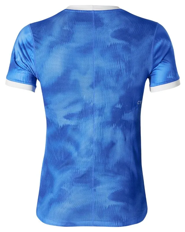 Asics Club Graphic SS Top - illusion blue