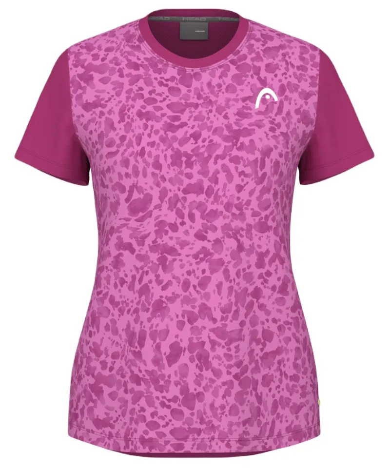 Head Tie-Break II T-Shirt - print vision white/vivid pink