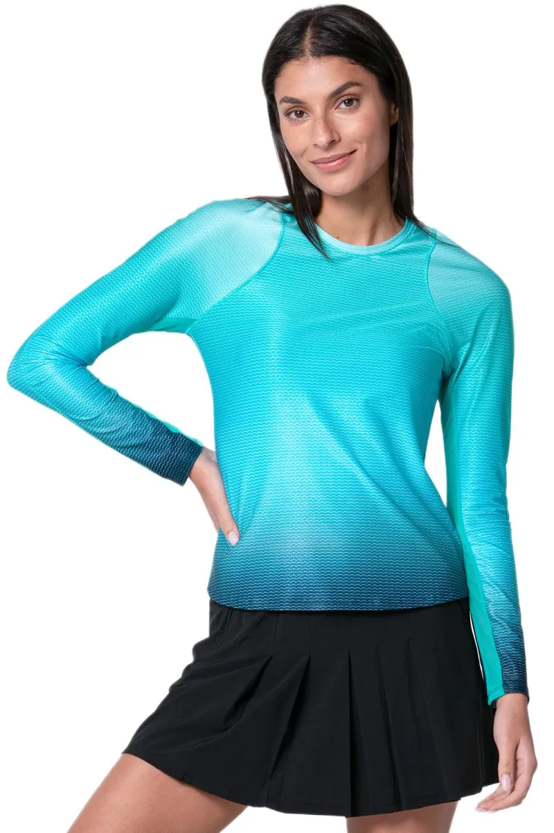 Lucky in Love In It To Win It Long Sleeve - aquamarine Lucky in Love In It To Win It Long Sleeve - aquamarine