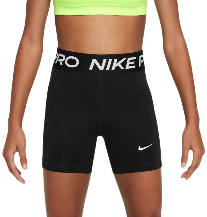 Nike Girls Pro Dri-Fit Shorts - black/white