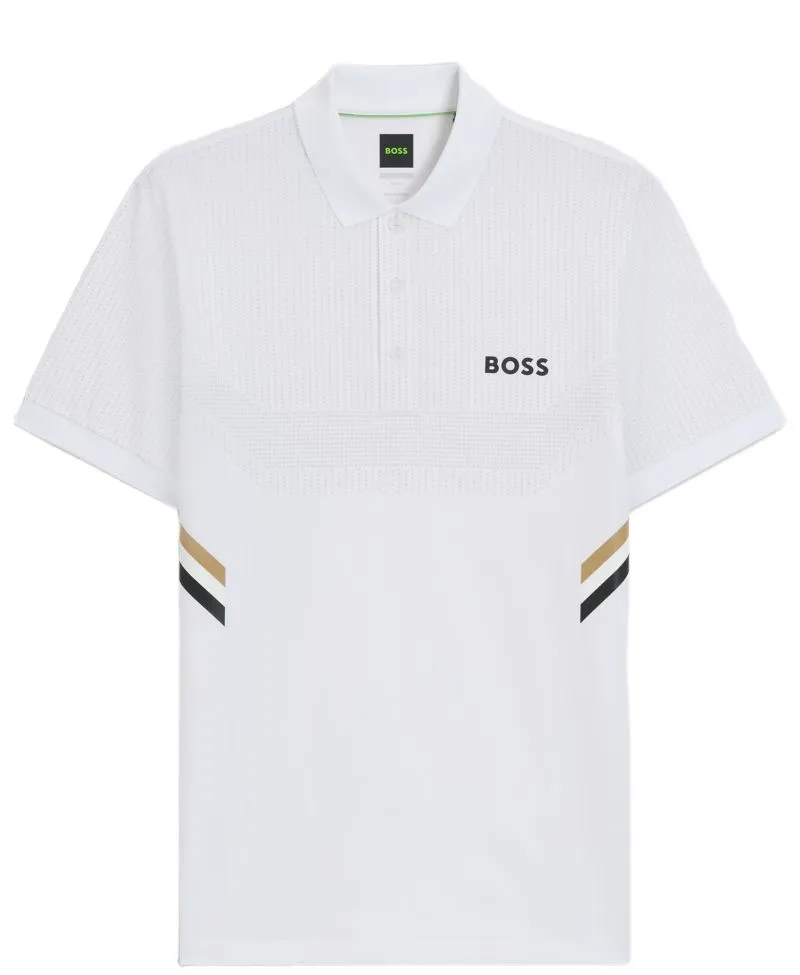 BOSS Active Slim Fit With Moisture Management - white BOSS Active Slim Fit With Moisture Management - white