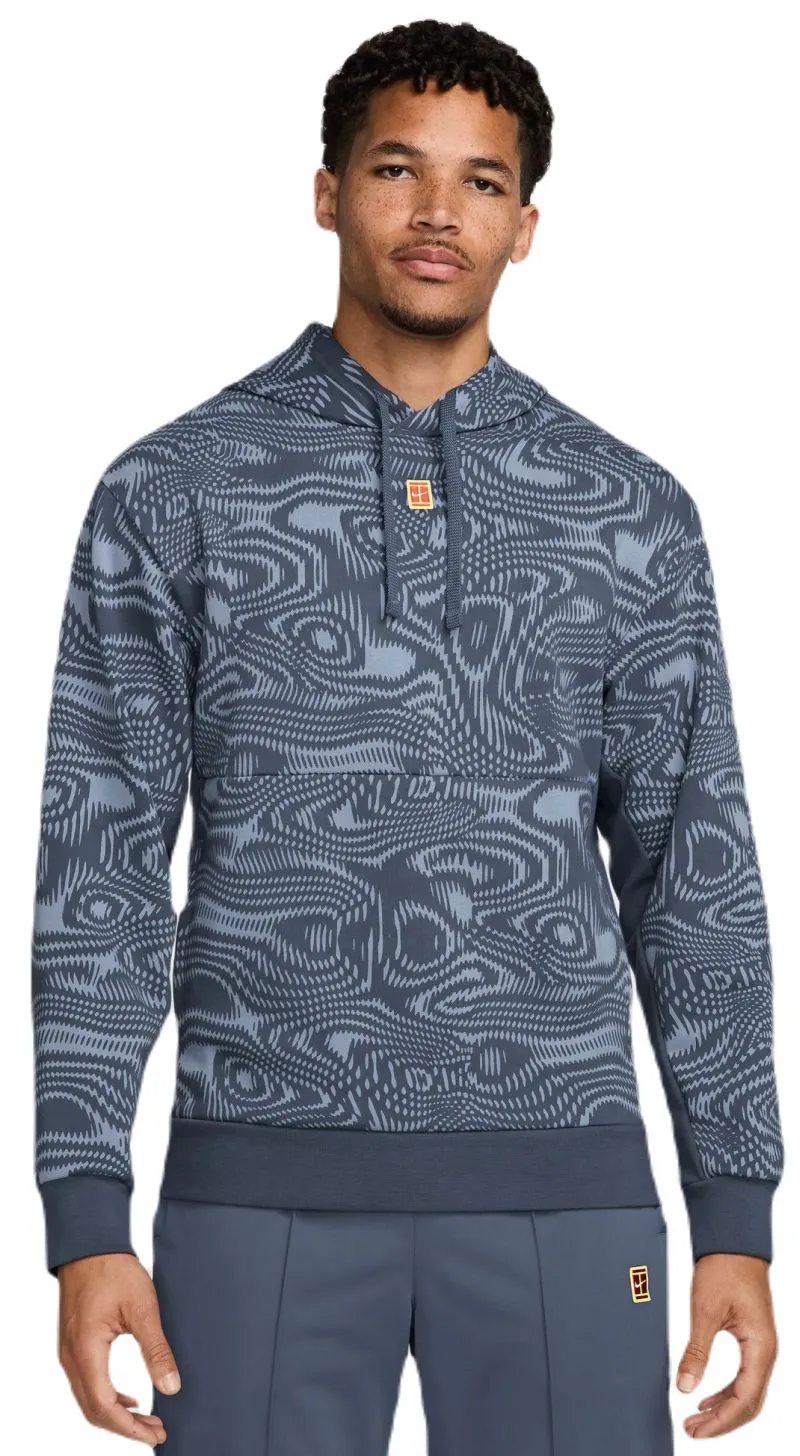 Nike Court Heritage Dri-Fit Fleece Tennis Hoodie - thunder blue/thunder blue