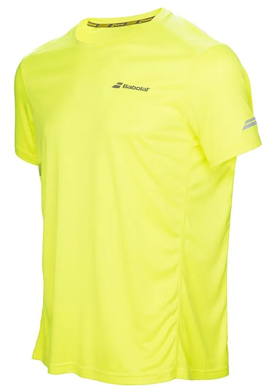 Babolat Core Flag Club Tee Boy - aero yellow