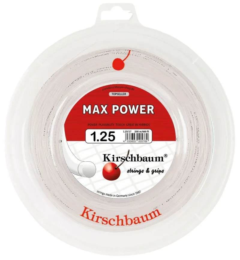 maxpower-weiss-psd-125-200 Kirschbaum Max Power (200 m)