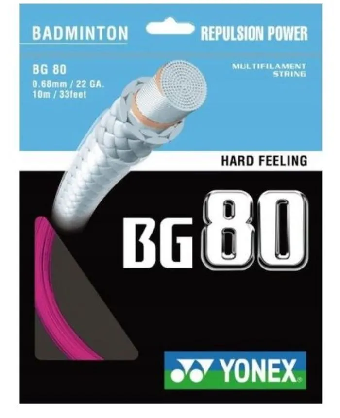 Yonex BG 80 (10 m) - neon pink Yonex BG 80 (10 m) - neon pink
