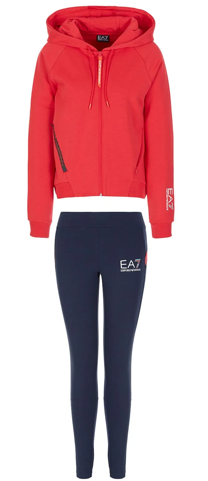 EA7 Woman Jersey Tracksuit - rose/navy blue EA7 Woman Jersey Tracksuit - rose/navy blue