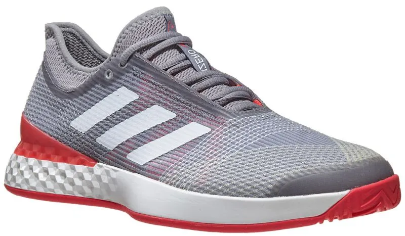 Adidas Adizero Ubersonic 3 M - light granite/white/shock red