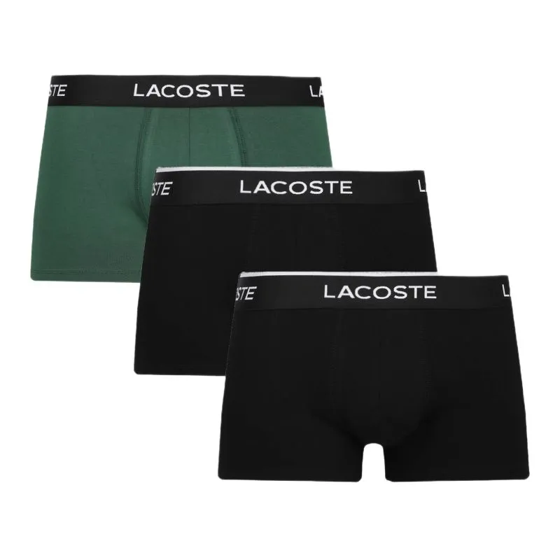 Lacoste Cotton Stretch Jersey 3P - black/green