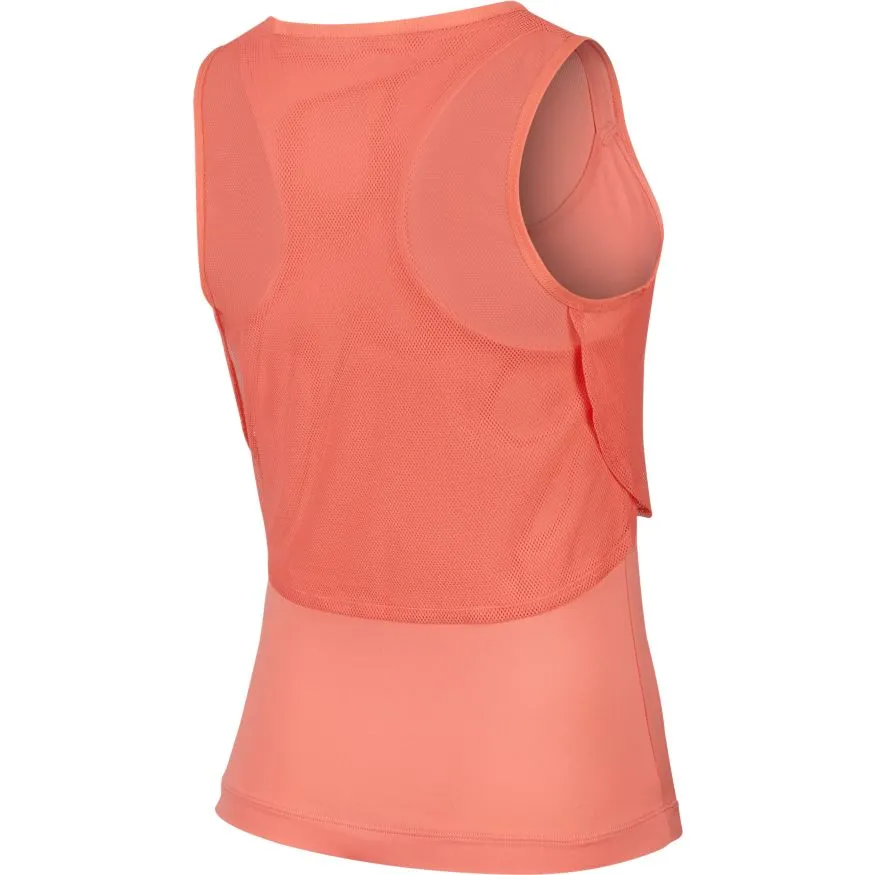 Nike Court Elevated Essential Dry Tank - sunblush/white
