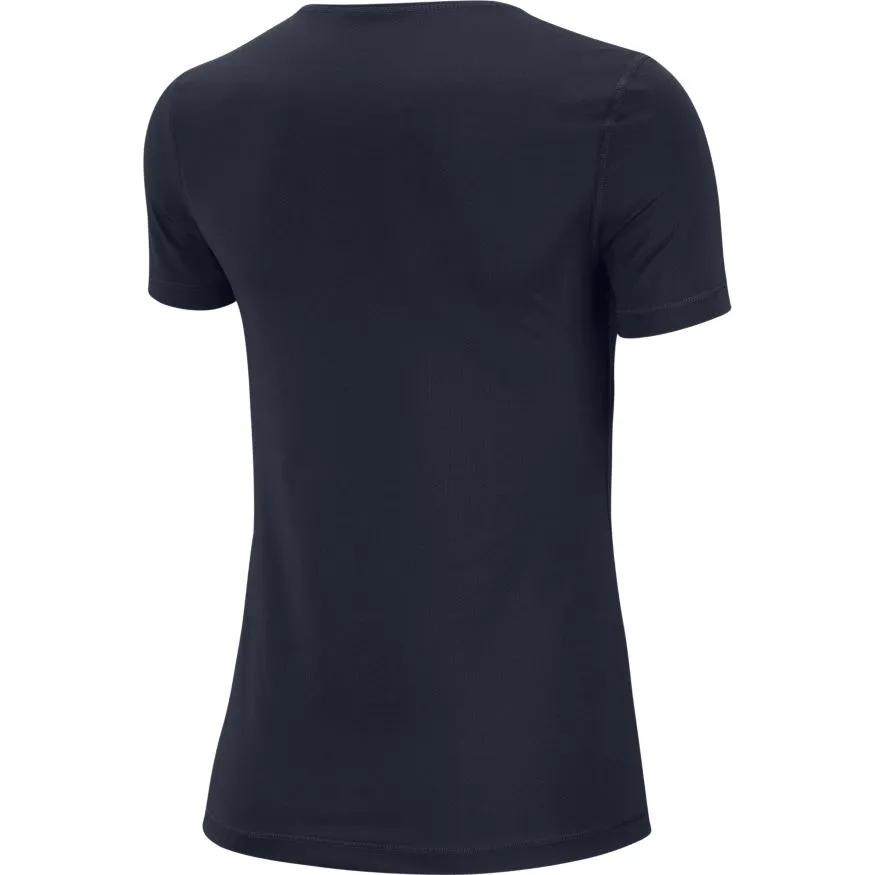 Nike Pro Top SS All Over Mesh W - obsidian/white
