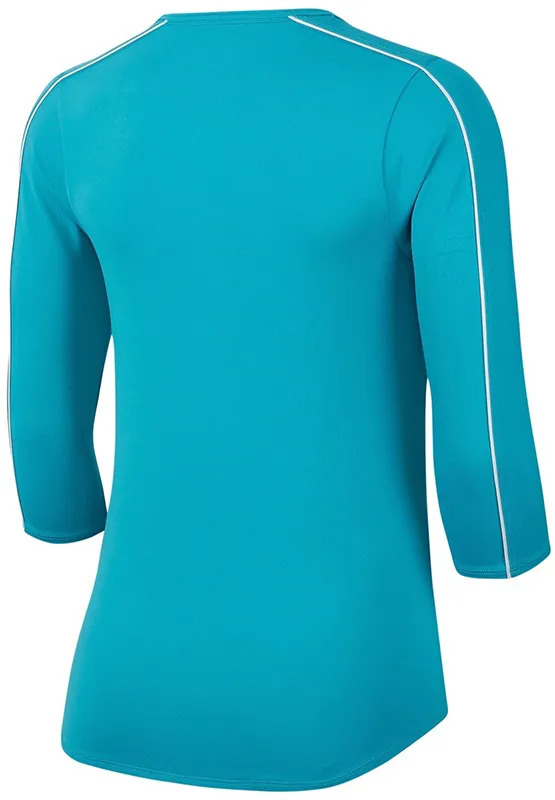 Nike Court Women 3/4 Sleeve Top - teal nebula/white/white/teal nebula
