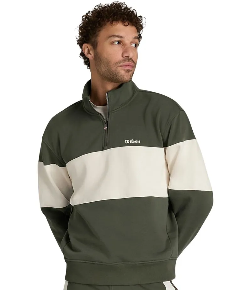 Men's Jumper Wilson Playstate Half Zip - grape leaf - Green