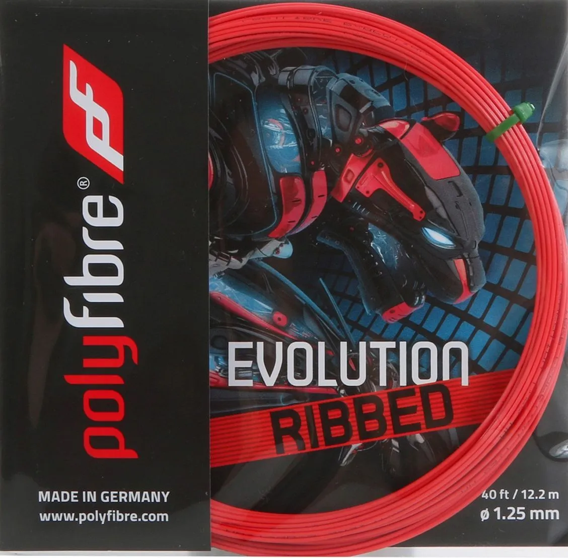 Polyfibre Evolution Ribbed (12,2 m) - red