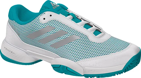 Adidas Barricade Club xJ - hi-res aqua/ftw white/metallic silver