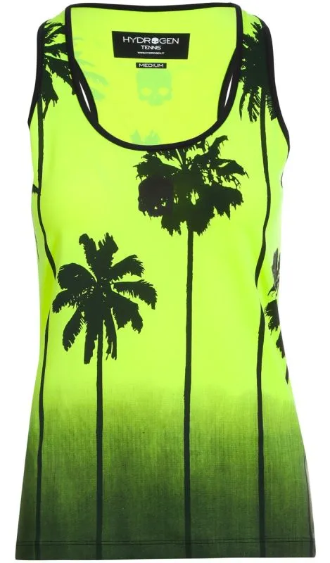 Hydrogen Palm Tank Top Woman - fluo yellow Hydrogen Palm Tank Top Woman - fluo yellow