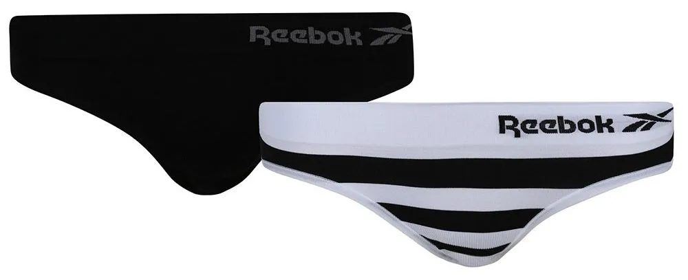 reebok-womens-seamless-brief-raina-2p-grey-marl-white-stripe-1 Reebok Womens Seamless Brief RAINA 2P - grey marl/white/stripe