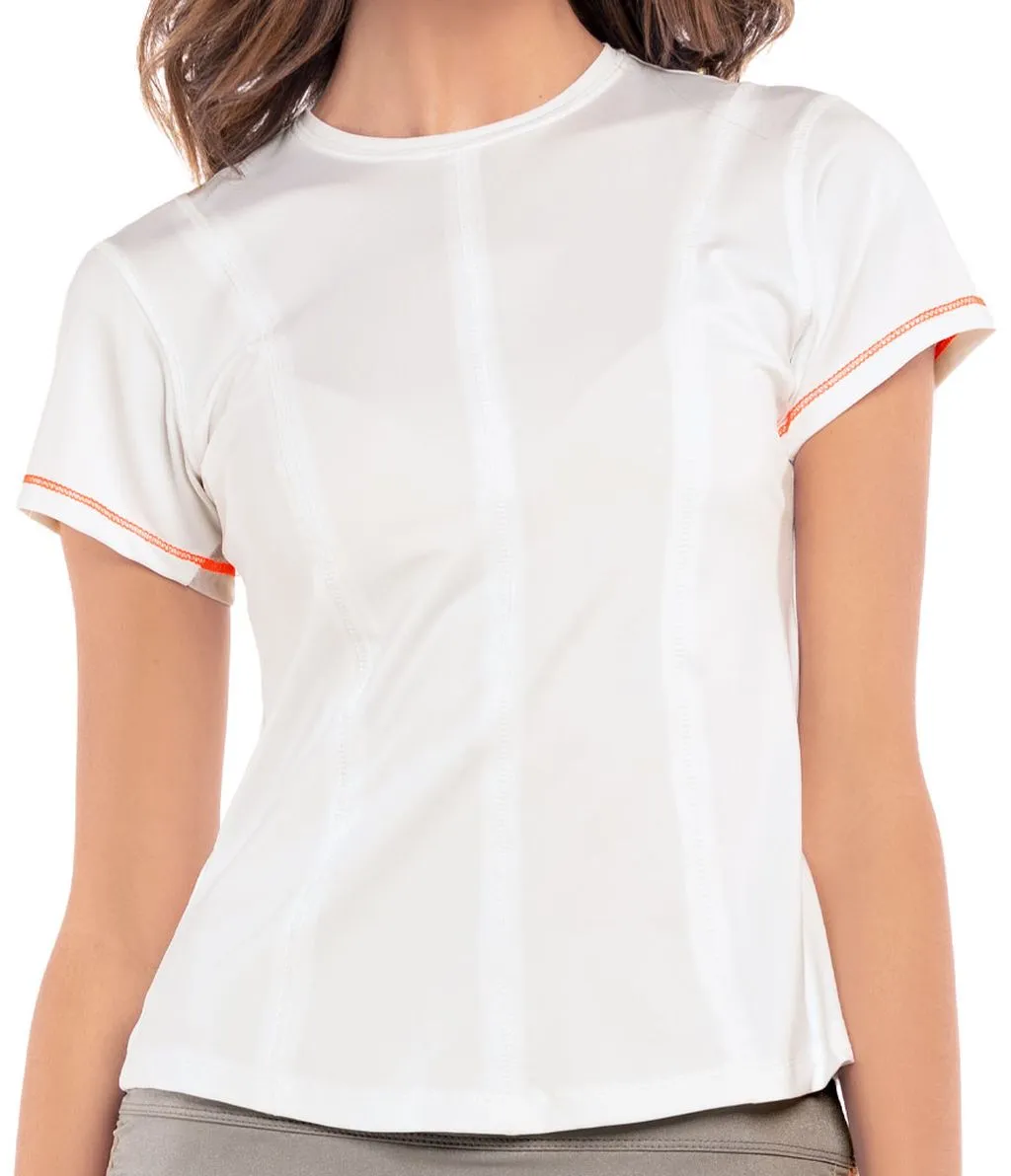 Lucky in Love Animal Instinct Get It Stripe S/S - white