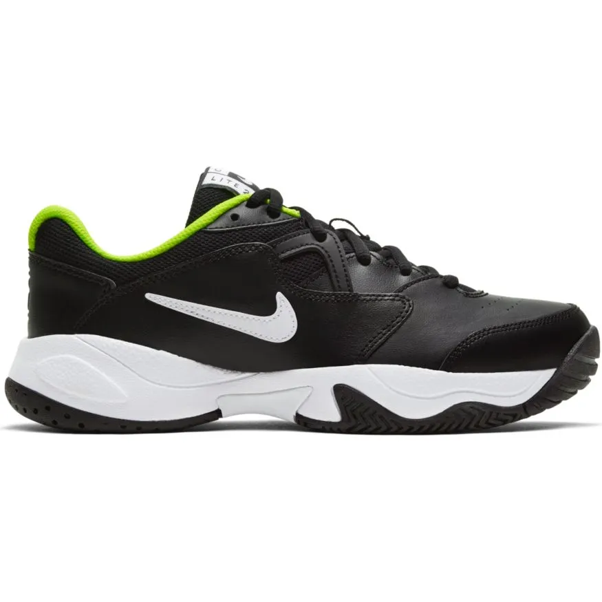 nike-jr-court-lite-2-black-white-volt-1 Nike Jr Court Lite 2 - black/white/volt