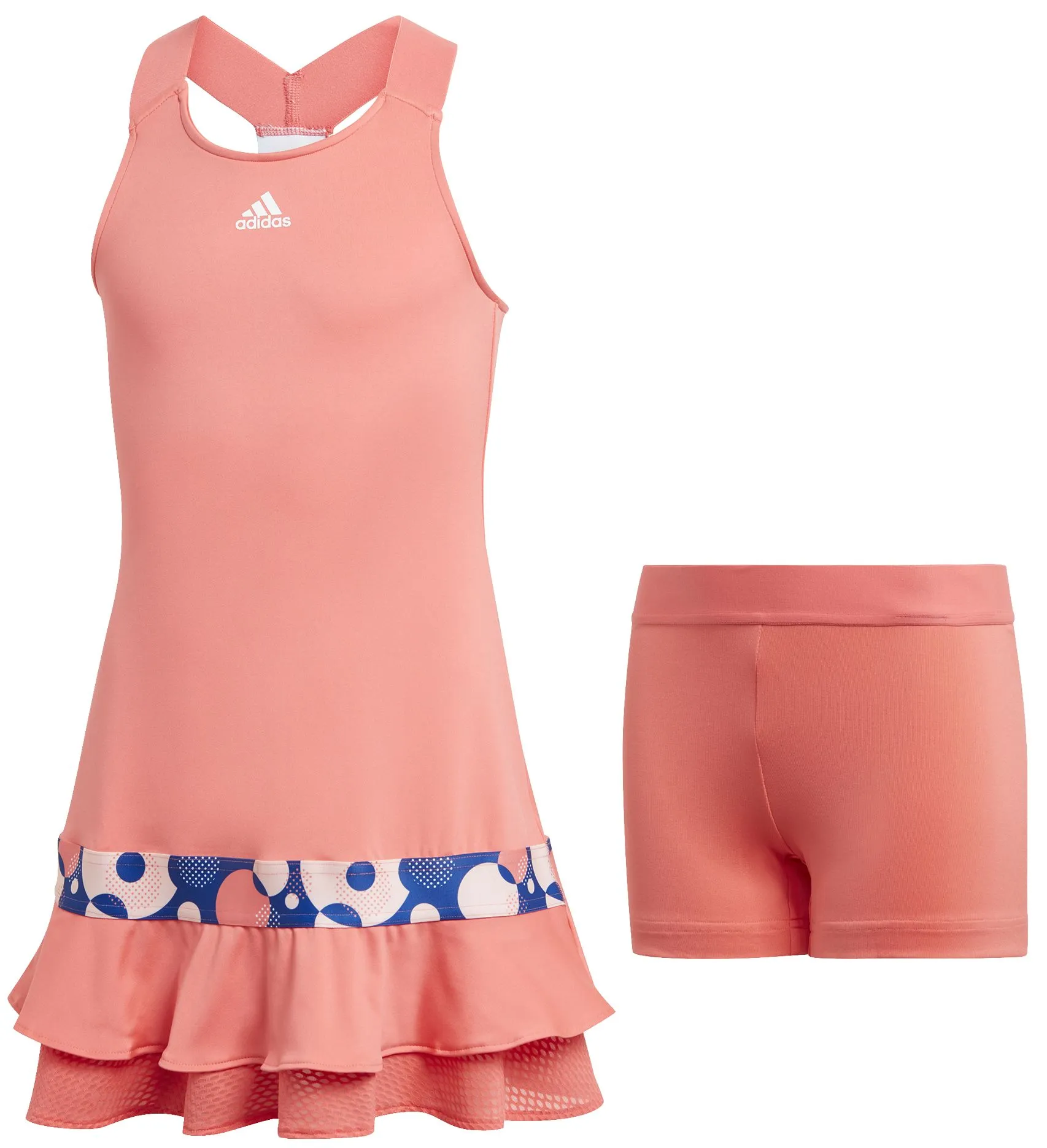 Adidas G Frill Dress - semi flash red Adidas G Frill Dress - semi flash red