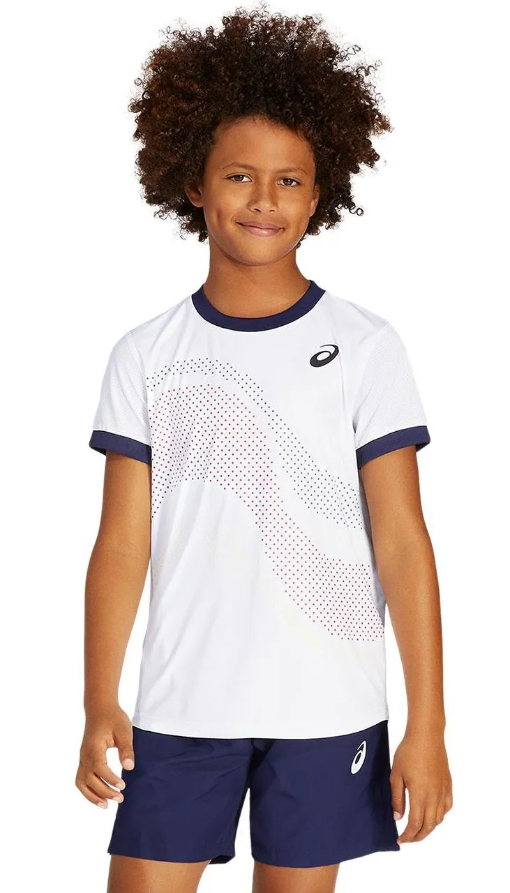 Ascis Tennis B GPX Tee - brilliant white Ascis Tennis B GPX Tee - brilliant white