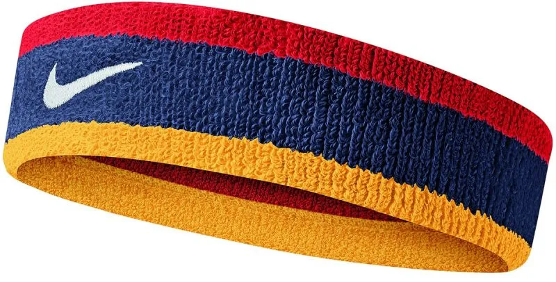 Nike Swoosh Headband - midnight navy/university red/ university gold/ white