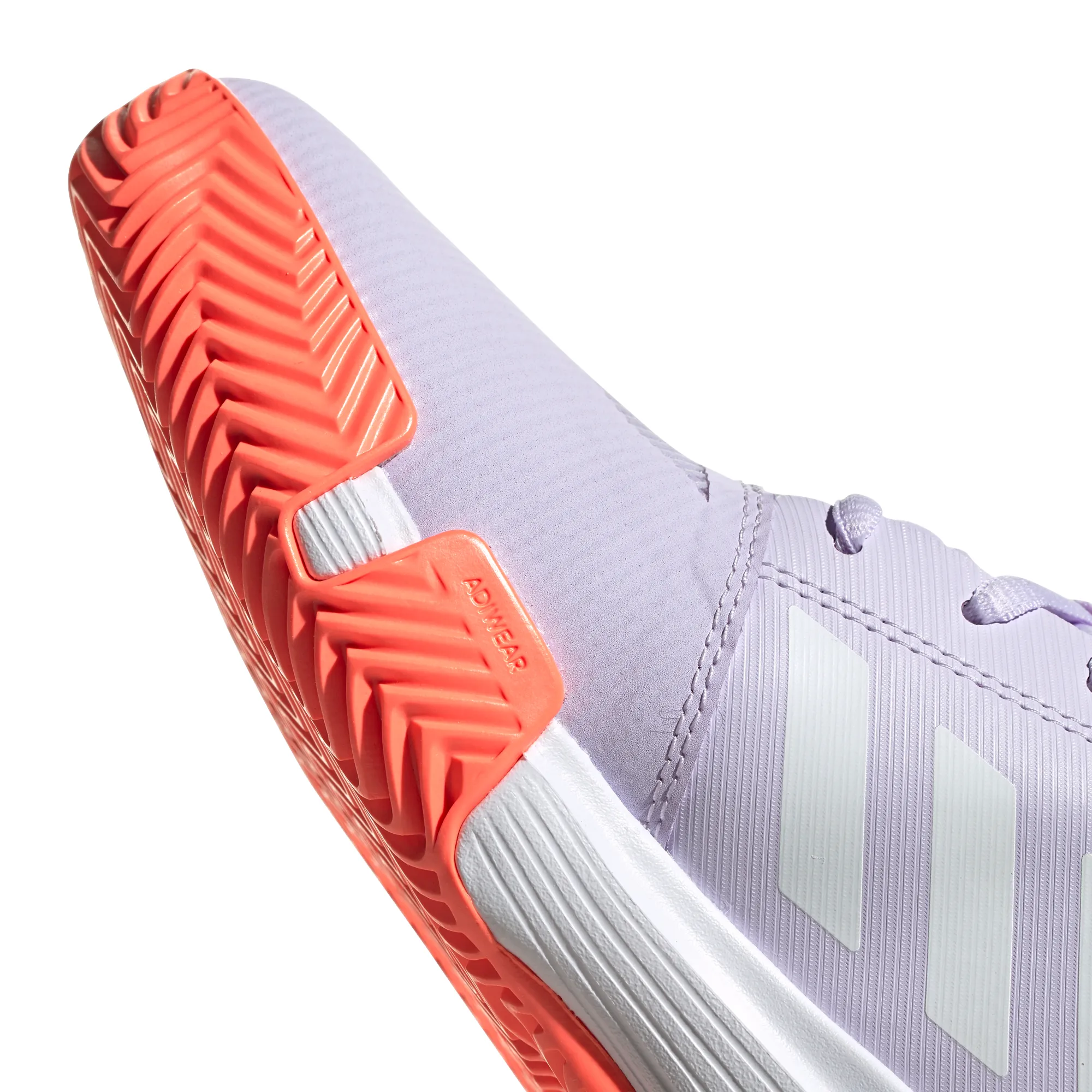 Adidas CourtJam xJ - purple tint/white/signal coral