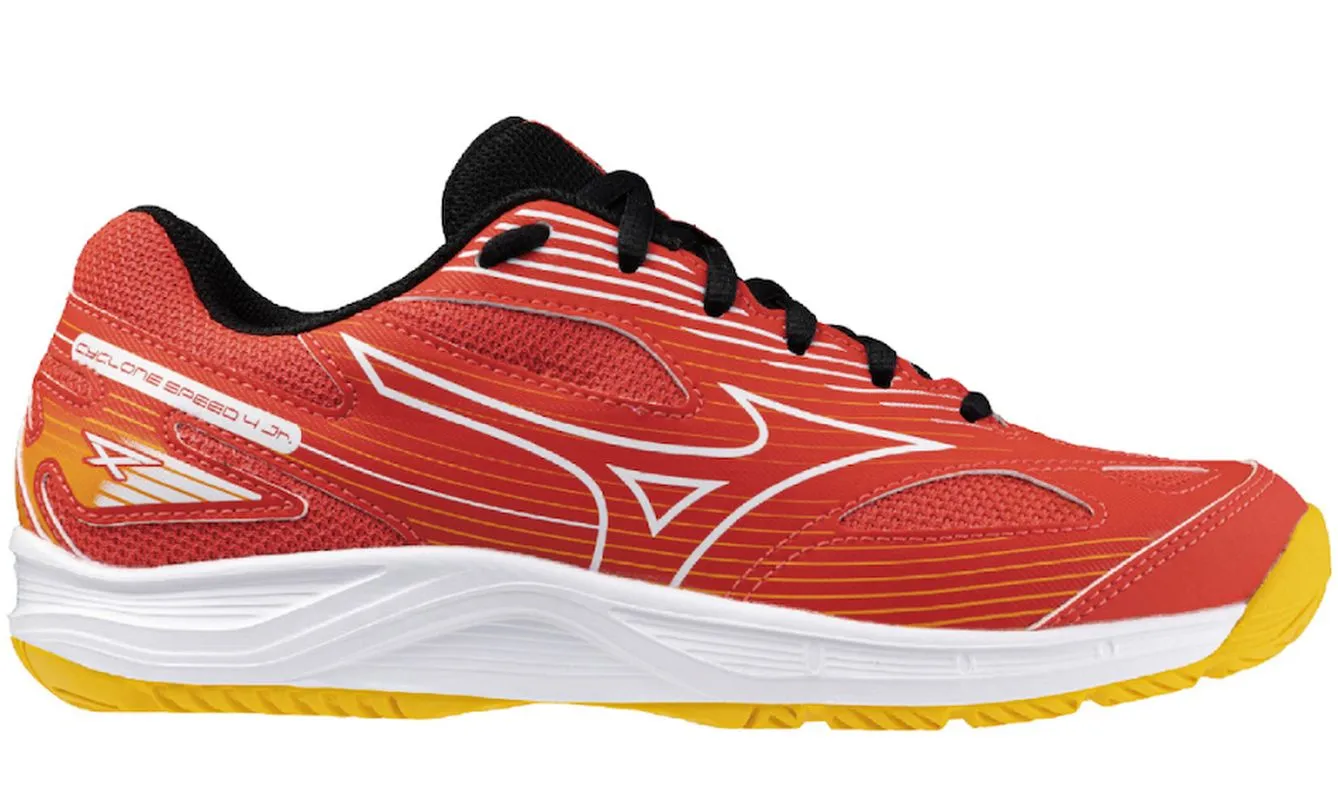 Mizuno Cyclone Speed 4 JR - radiant red/white/carrot