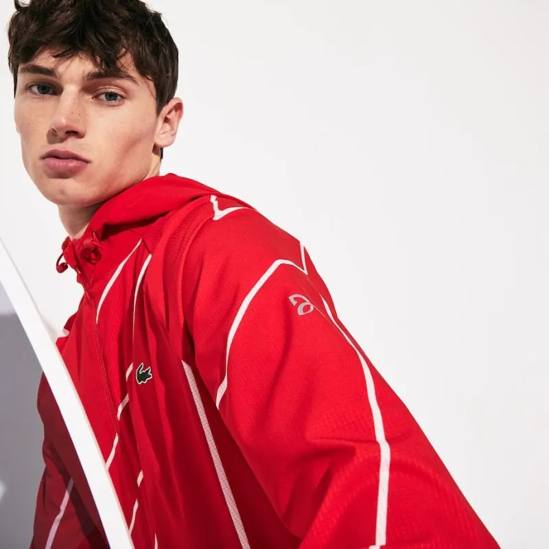 lacoste-men-s-sport-french-open-hooded-zip-jacket-red-white-5 Lacoste Men's SPORT French Open Hooded Zip Jacket - red/white