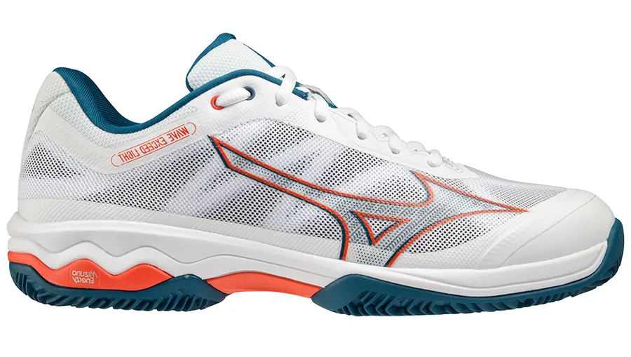Mizuno Wave Exceed Light CC - white/cherry tomato/moroccan blue