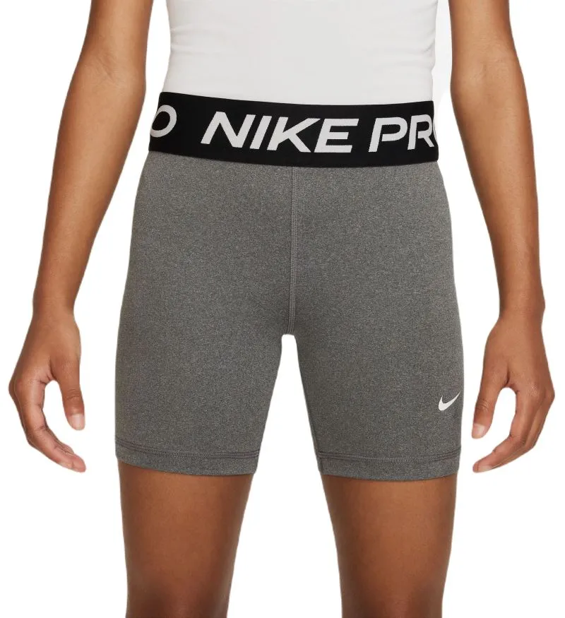 Nike Kids Pro Dri-Fit 5" - carbon heather/white Nike Kids Pro Dri-Fit 5" - carbon heather/white
