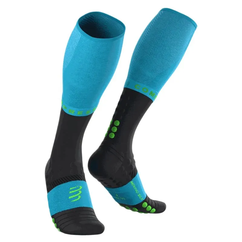Compressport Full Winter Run 1P - norse blue/black