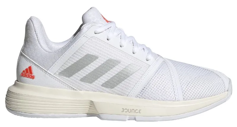 Adidas CourtJam Bounce W - white/silver metallic/solar red